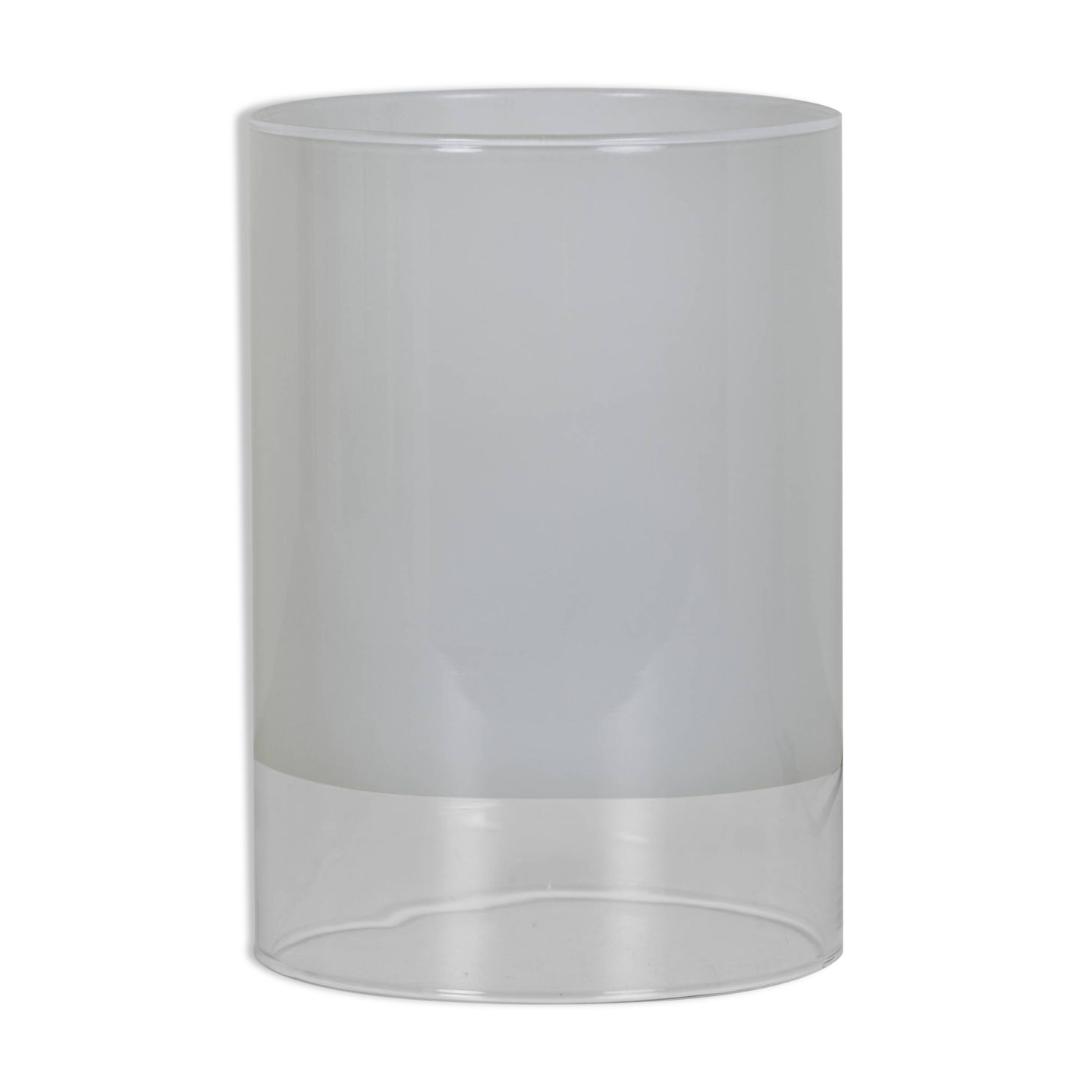 Vintage frosted glass lamp Dlg Guido Rosati Circa 1980