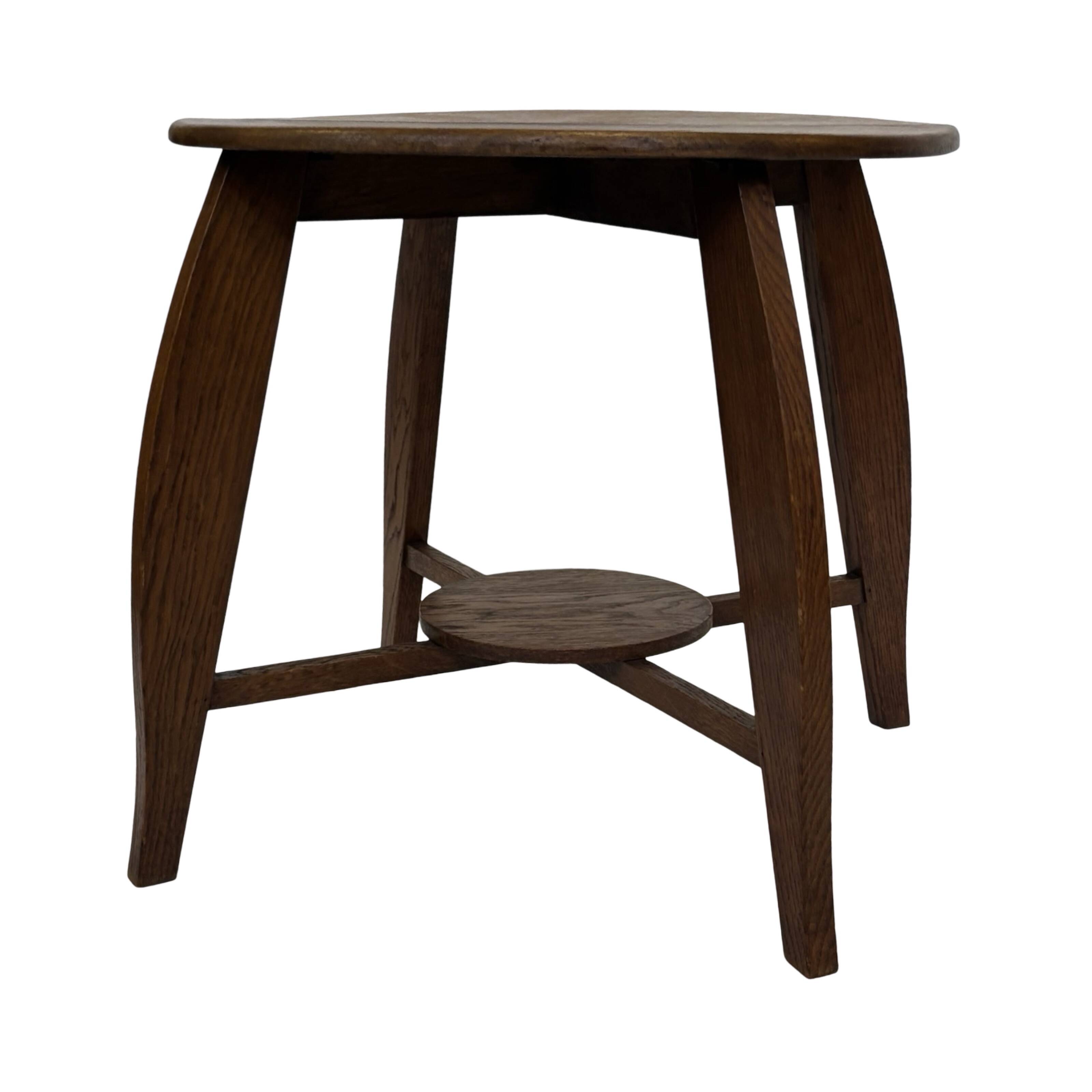 Art Deco Coffee Table Side Table Oak 1950s Design