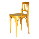 Curved wooden workshop chair Horgen Glarus (CH) 1950, not Thonet bistro.