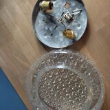 Ceiling lamp Original wall lamp in old vintage molded glass dp 0222f048