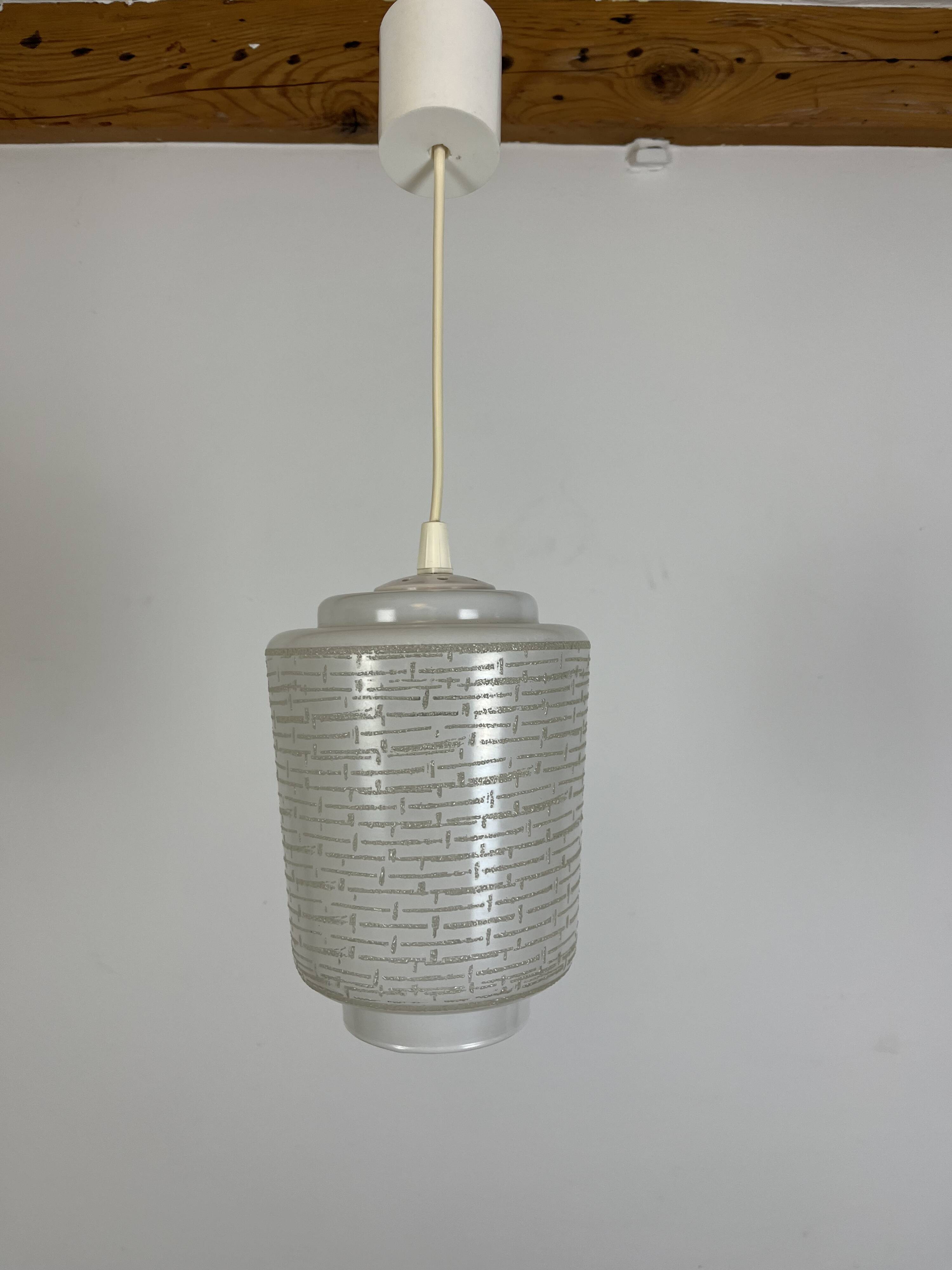 Vintage 60s opaline pendant light