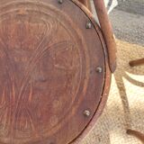 4 curved wooden bistro chairs