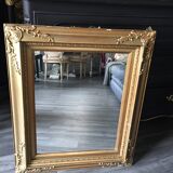 Golden antique mirror