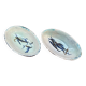 Duo of ceramic oval ramekin salad bowls