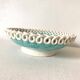 Sainte Radegonde turquoise ceramic dish from the 50s