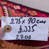 Old turkish kilim runner 275x90 cm