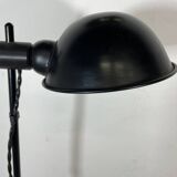 Vintage black metal floor lamp from the 70s