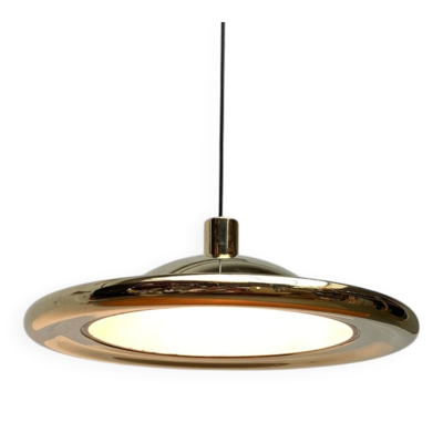 Suspension UFO modèle S-481 en laiton postmoderne italien vintage de Luci Italia, années 1970