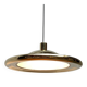 Postmodern Italian vintage brass suspension UFO model S-481 by Luci Italia, 1970s.