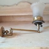 Applies articulated in brass and Tulip glass