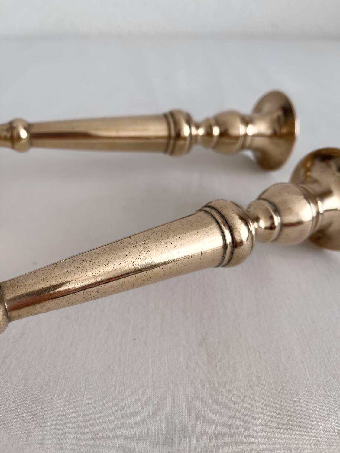 Antique candlesticks candlesticks baluster in brass copper