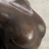 Patinated Bronze Sculpture Statue Signed S. Dali Female Body
