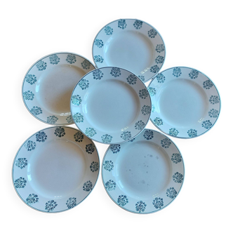 René Digoin Sarreguemines plate set of 6