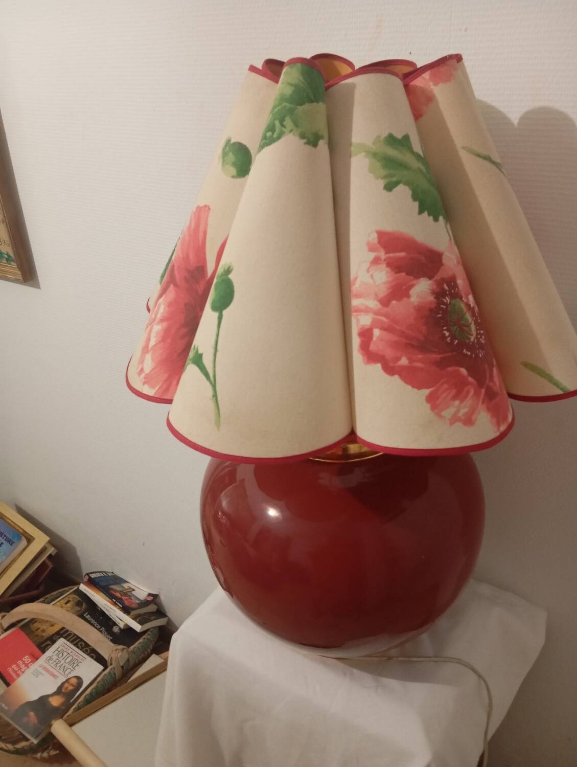 Lampe vintage avec pied rond