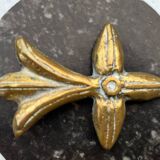 Serviteur  de cheminée laiton ancien