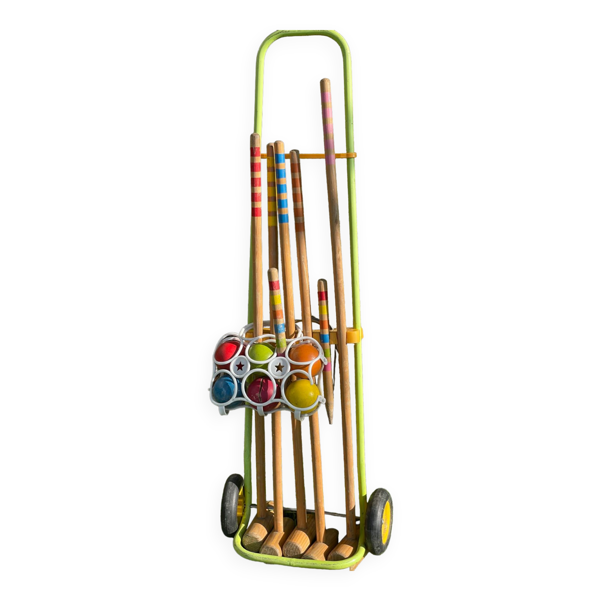 Wooden croquet game