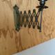Accordion brass candle holder