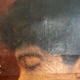 An elegant XIX th oil portrait