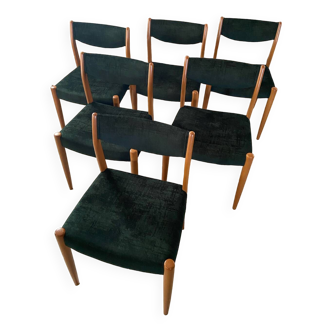 6 chaises années 70