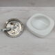 White opaline ceiling 20 x 20 cm