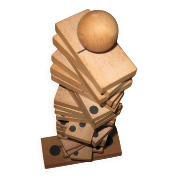 wooden domino set
