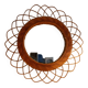 Sun mirror. Rattan .vintage