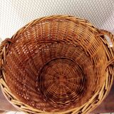 Large vintage wicker basket