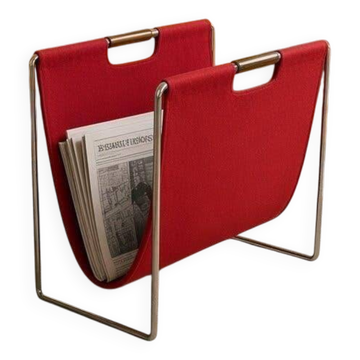 Vintage red magazine rack/reading support BRABANTIA