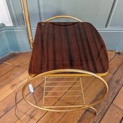 1950s reading lamp – Formica and gold metal