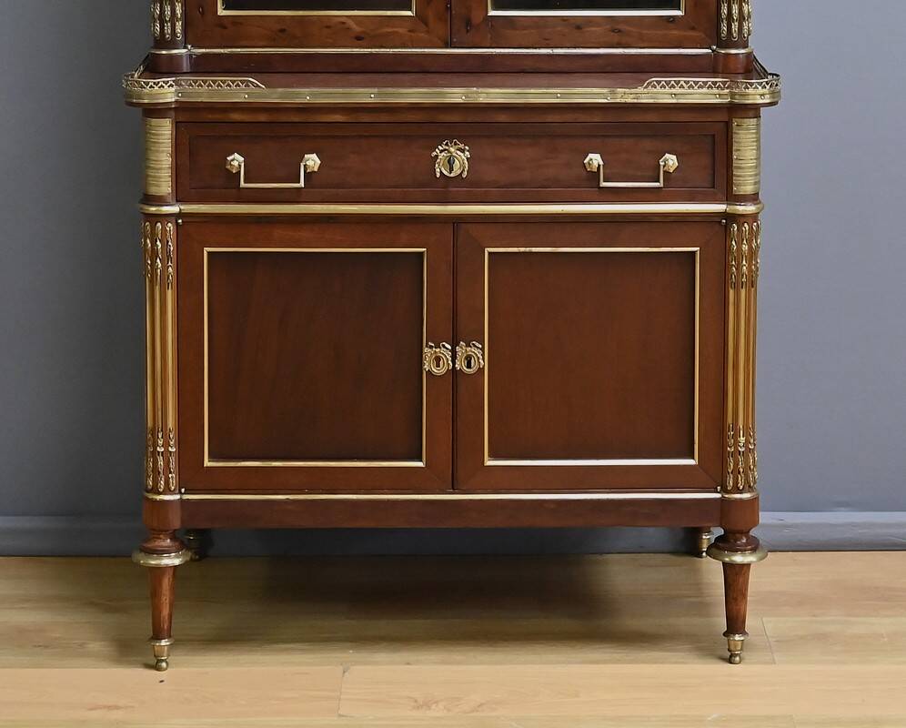 Mahogany Library Scriban, Louis XVI style – Mid-19th century