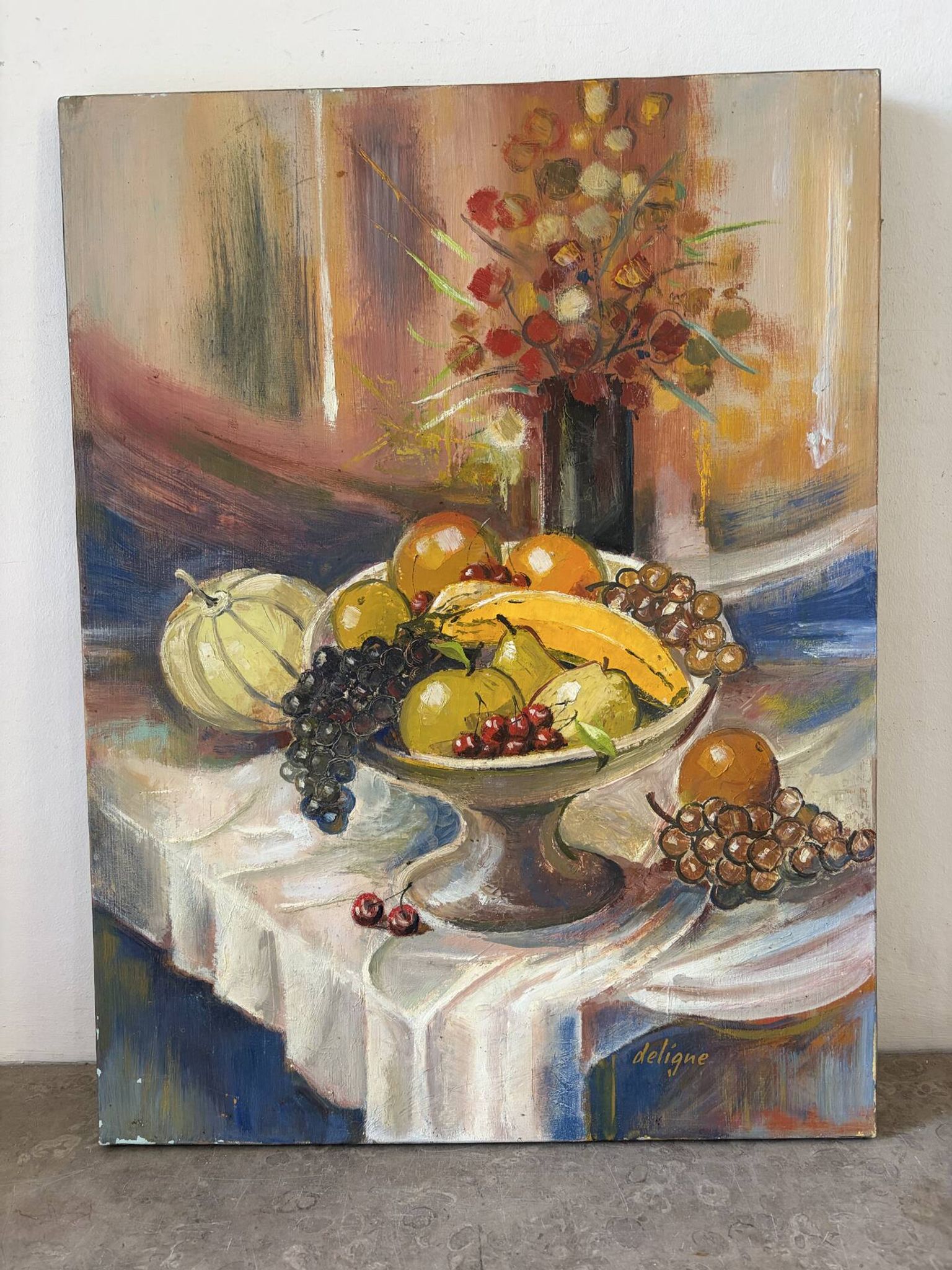 Nature morte signé Deligne