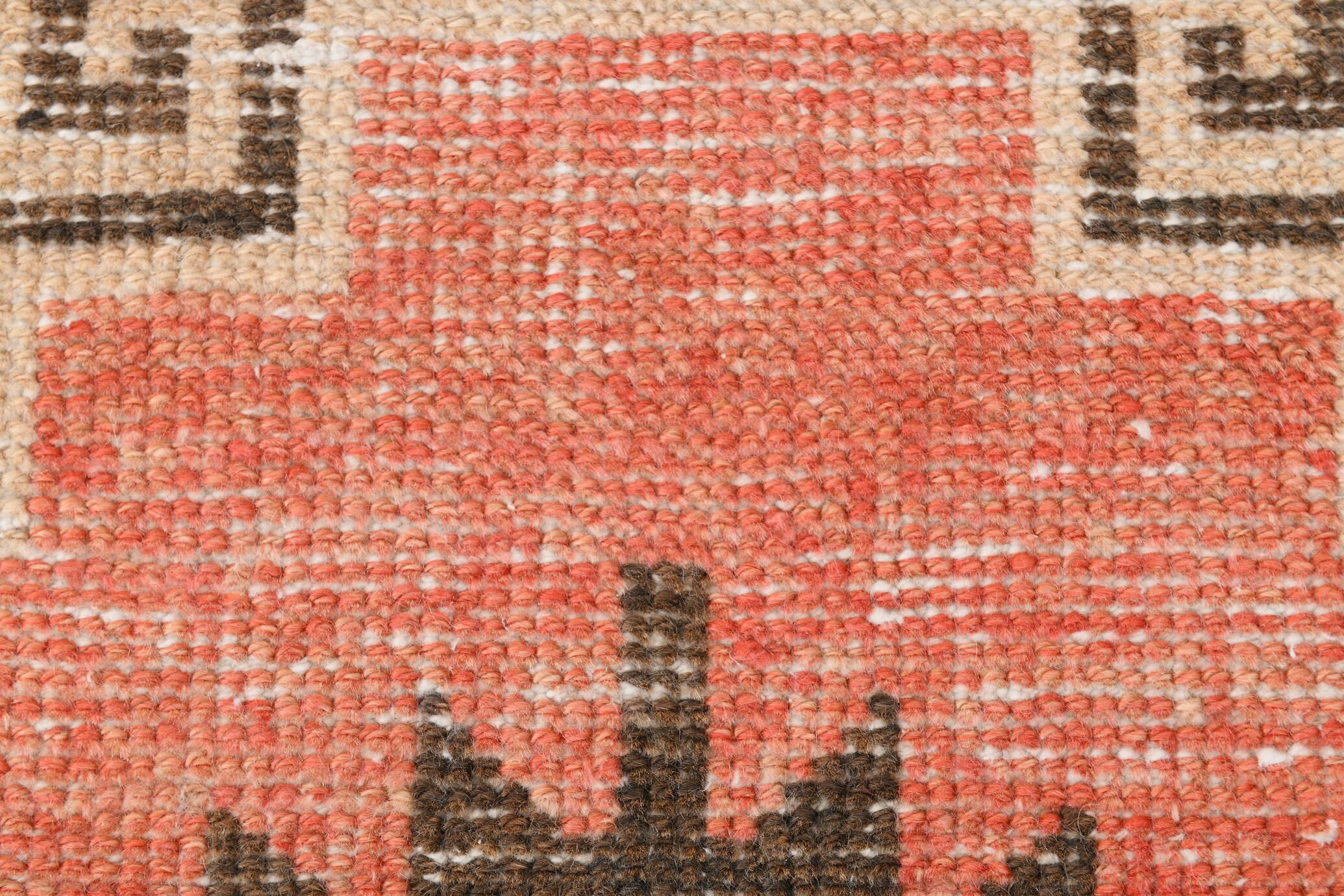 Vintage Pale Red Oriental Persian Runner Rug, 84x389Cm
