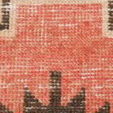 Vintage Pale Red Oriental Persian Runner Rug, 84x389Cm