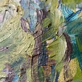 HST painting "Sunny landscape and wooded village" by Marcel GAULT (1899-1989)