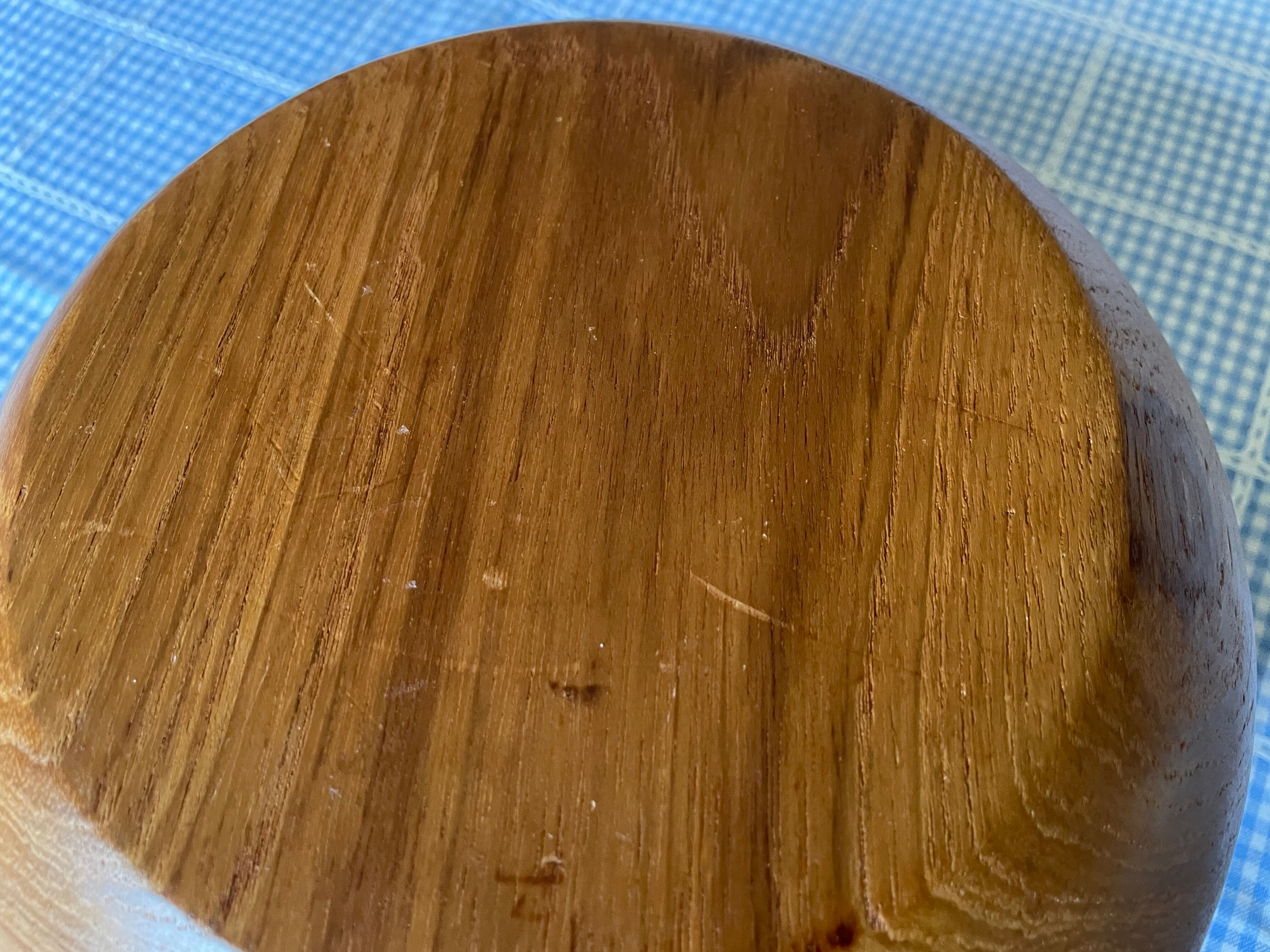 Vintage teak salad bowl