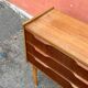 Danish vintage teak chest of drawers / nightstand, mid century modern, 1960