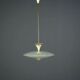 Vintage ceiling light in glass and aluminium, Italy, 1950s.