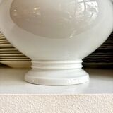 Pillivuyt white porcelain eared salad bowl