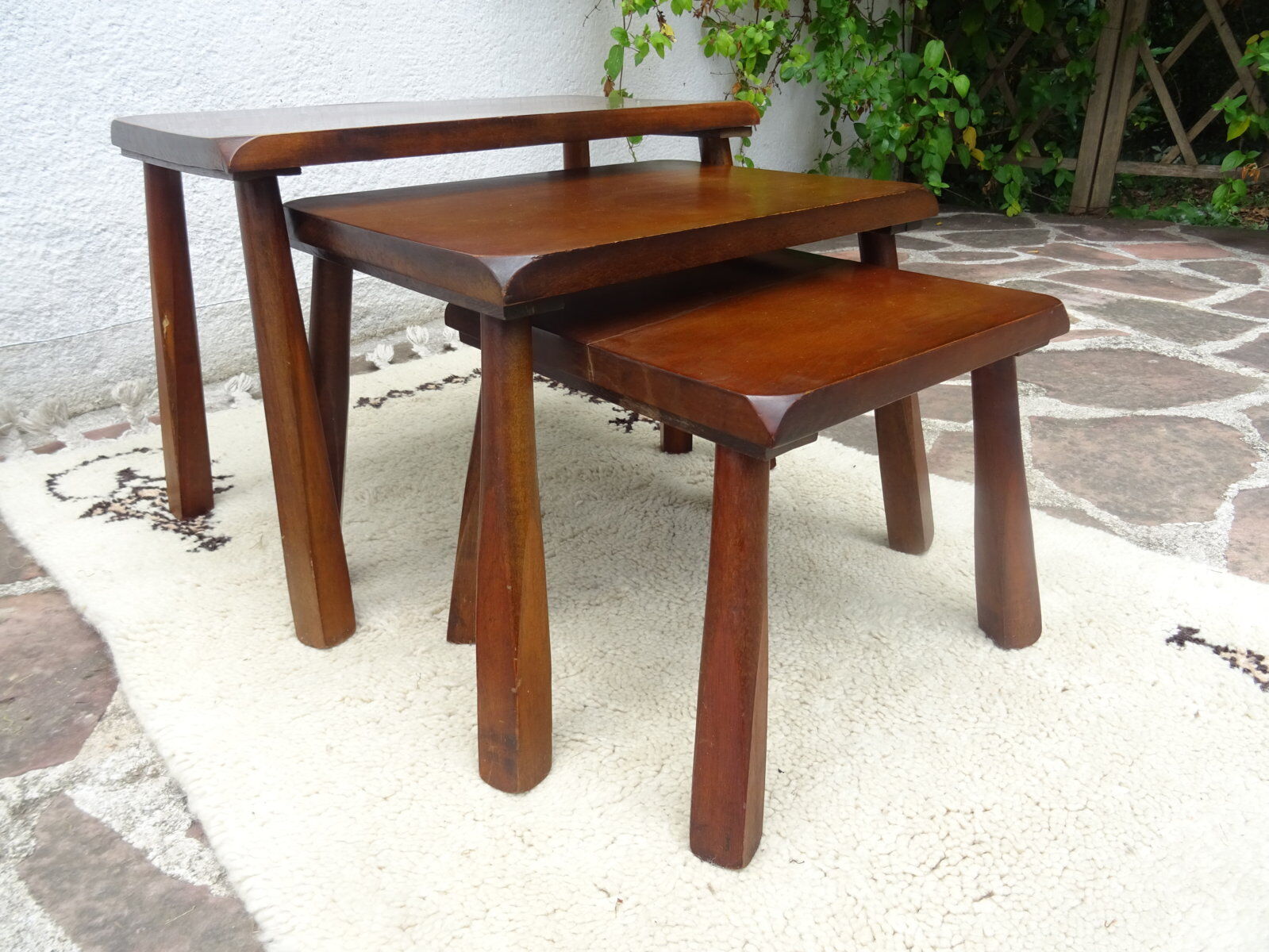 Brutalist nesting tables