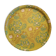 Metal service tray floral patterns - 1970s