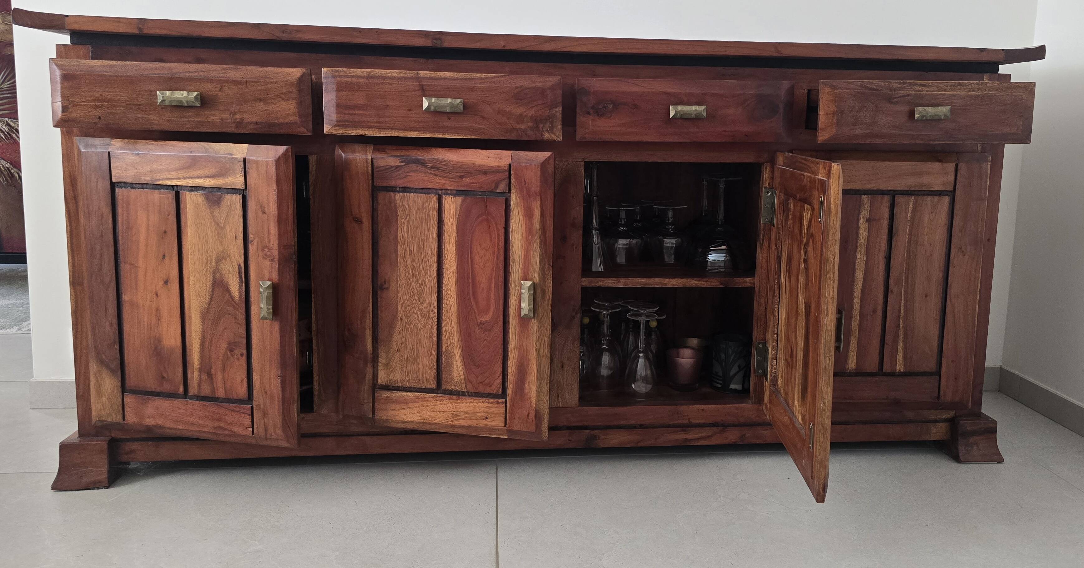 Grand Buffet / Teak Sideboard – Colonial Style / Sideboard