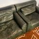 Chaises Knoll en cuir vert