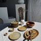 Large stoneware bowl Digoin Grès Pots France brown orange D21