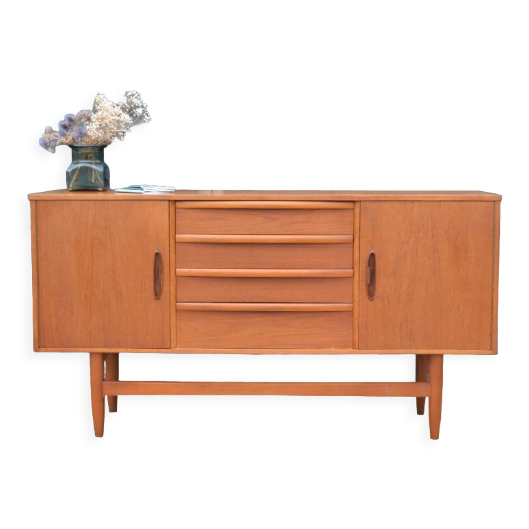 English teak row, 138 cm