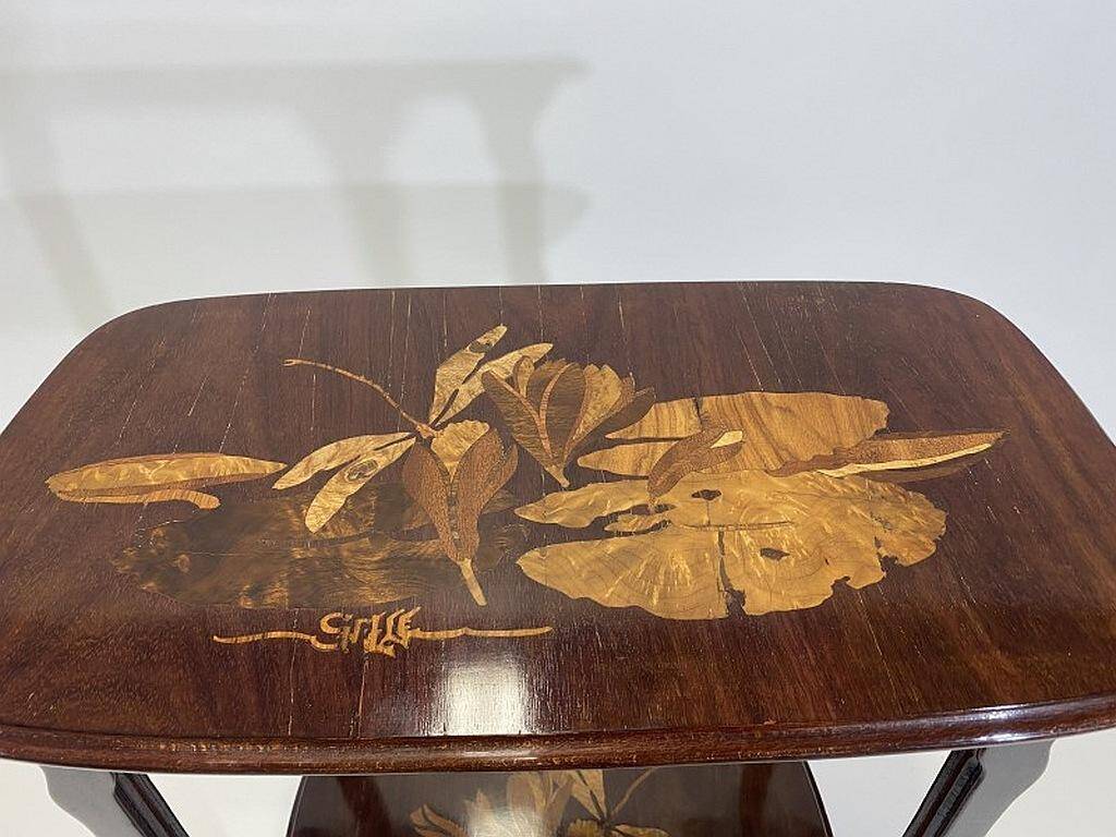 Art Nouveau side table by Emille Gallé