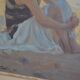 Painting beach scene by Alfred Victor Fournier 1909