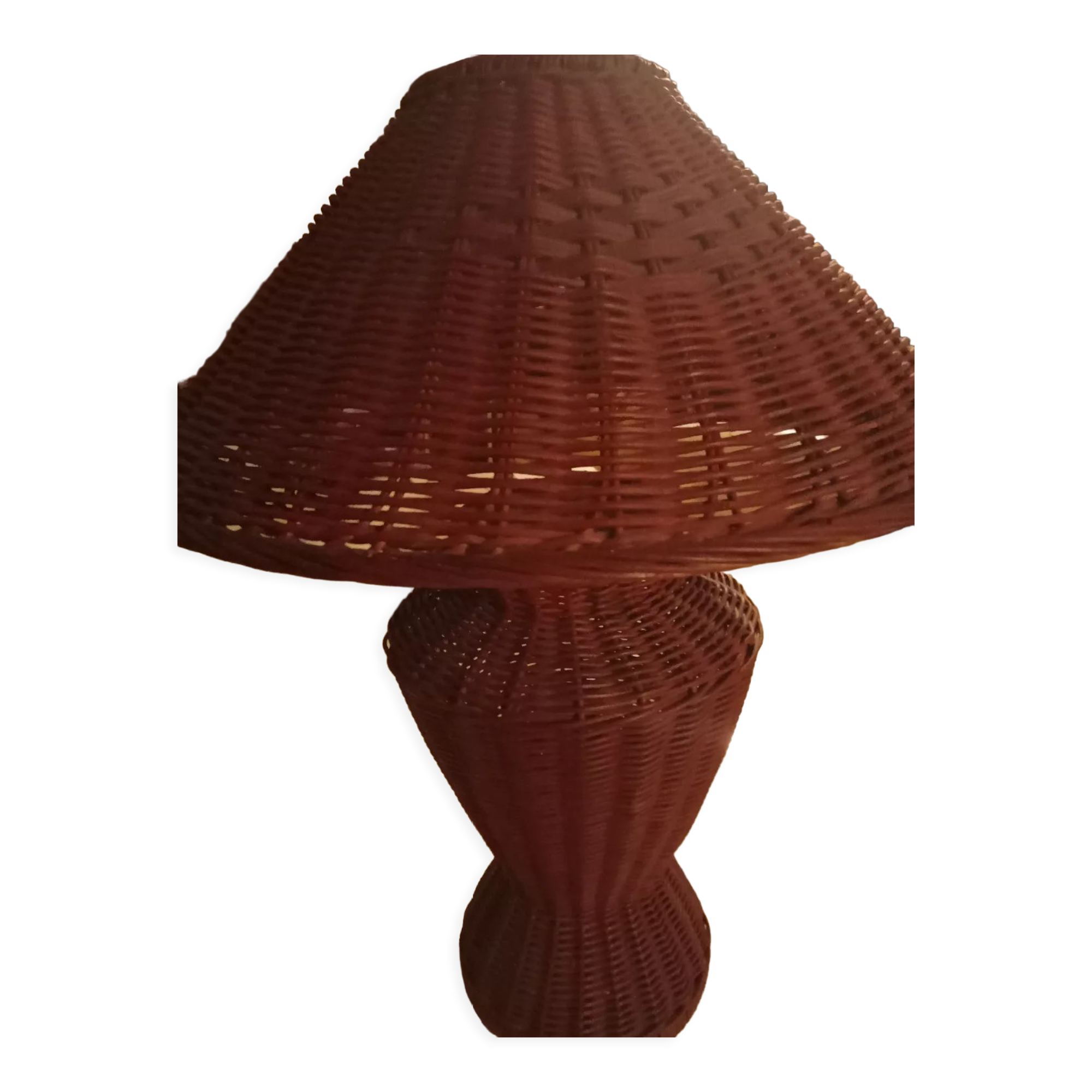 Rattan table lamp