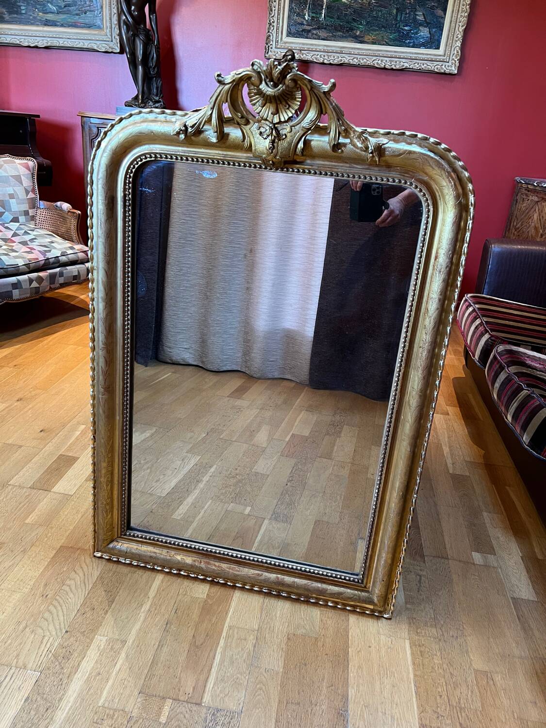 Golden Louis Philippe mirror