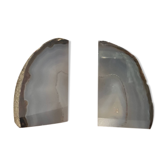 Presse livre en agate bleu