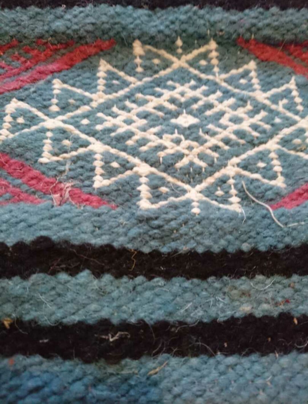 Berber carpet blue 110 x 70 cm